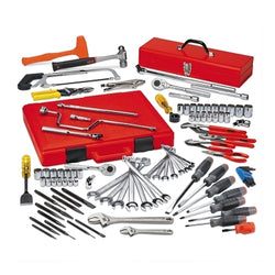 99-piece metric starter set, with 3/8" and 1/2" drive, tools only