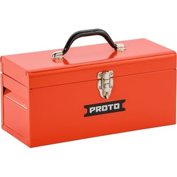 Caja de herramientas de uso general, doble cierre, 26" x 8-1/2" x 9-1/2", acero, rojo