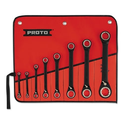 8-piece double box ratchet wrench set, inch
