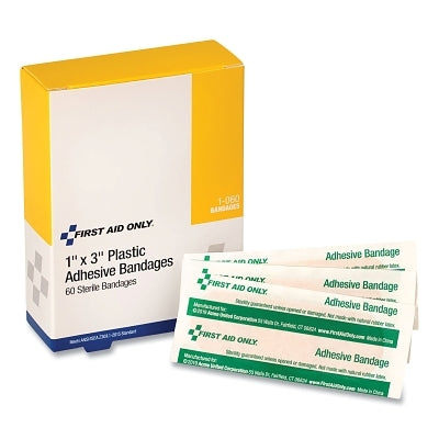 Plastic adhesive bandage, 2.75 inches wide, assorted, plastic