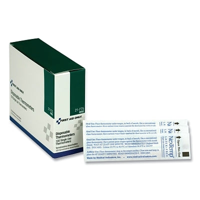 Termómetro desechable de un solo uso, 100 por caja