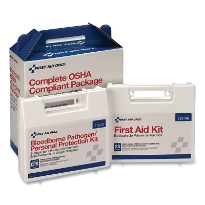Compliance package for 25 people, plastic box, white