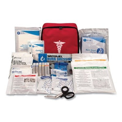 First aid backpack kit, 91 pieces, cloth case