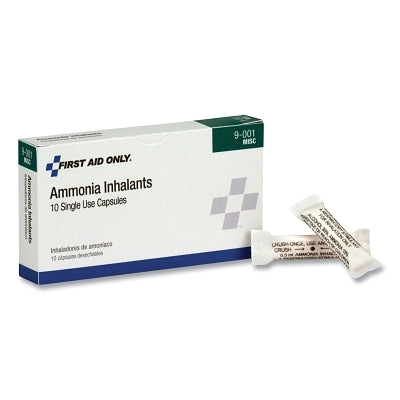 Cápsulas inhalantes de amoníaco, 0,33 cc, tubo, 10 por caja