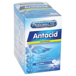 Medicamento antiácido PhysiciansCare®, carbonato de calcio 420 mg, paquete de 2/paquete de 125 por caja