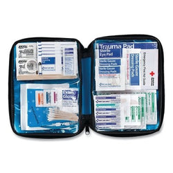 130-piece first aid kit, transparent pocket organizer