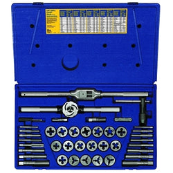 41-piece set of fractional taps and adjustable solid round dies