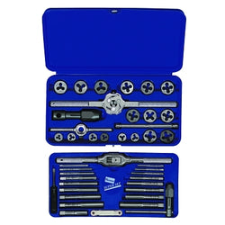 41-piece metric hexagonal tap and die set