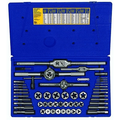 53-piece metric hexagonal tap and die set