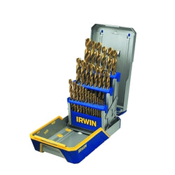 29-piece titanium metal index drill bit sets, cutting diameter from 1/16 in. to 1/2 in.