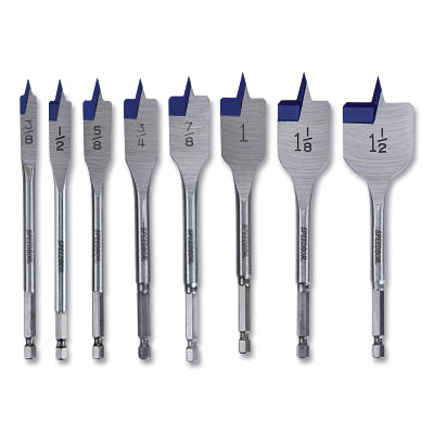 Speedbore MAX Wood Drill Bit Set, Cutting Diameter 3/8" to 1-1/2", 8 Pieces
