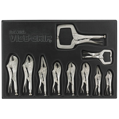 The Original™ 10-Piece Locking Pliers Set with Tray, 5 in., (2) 6 in., (2) 7 in., 9 in., 10 in., 11 in.