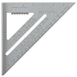 Cuadrados de aluminio para vigas, 12 pulgadas, 2 escalas, aluminio