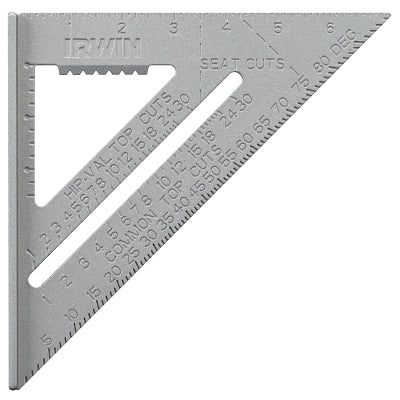 Aluminum beam squares, 12 inches, 2 scales, aluminum