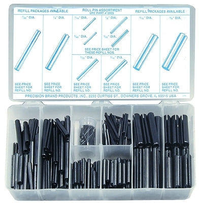 Assortment of roller pins, spring steel