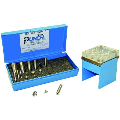 TruPunch Punch and Die Set, 9 Punches, 8 Dies, Plastic Case