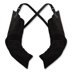 Boarhide™ 3123 Pigskin Sleeves, 23 Inch, Adjustable Straps with Quick Release Buckles, One Size, Black