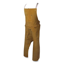Boarhide™ Pigskin Bib Apron, Split Leg, 42 Inches Long, Tan