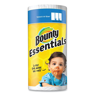 Papel de cocina Essentials, rollo de toalla de papel, 2 capas, 15 cm de ancho x 28 cm de largo, 108 hojas por rollo