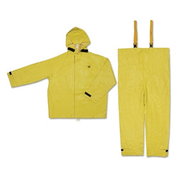 Chaqueta de traje Hydroblast con capucha y pantalones con peto, 0,35 mm, neopreno/nailon, amarilla, talla 5XL