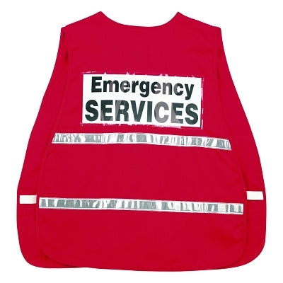 ICV204 Incident Command Vests, One Size, Red