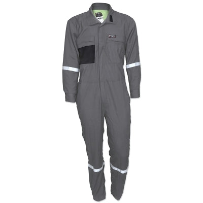 Summit Breeze® flame-resistant coverall, grey, size 40