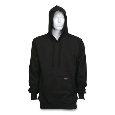 SS2 flame-resistant hoodie, 100% cotton, black, medium size