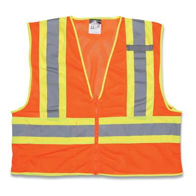 Luminator™ Class 2 WCCL2O Safety Vest, size 3XL, fluorescent orange