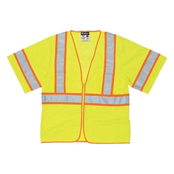 Chaleco de seguridad Luminator™ Clase 3 WCCL3L, talla XL, color lima fluorescente