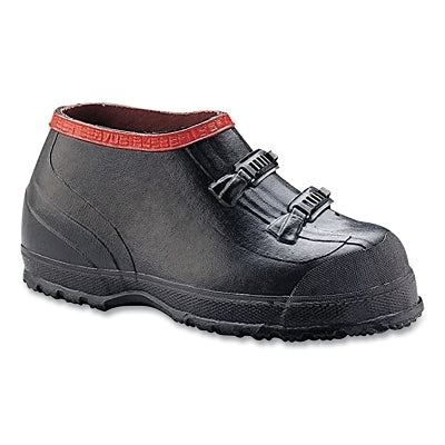 Cubrezapatos extragrandes de 5 pulgadas con dos hebillas, talla 11, 5 pulgadas de alto, goma, negro