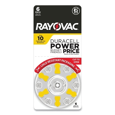 Hearing aid battery, zinc-air, size 13, 1.4V