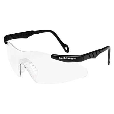 Magnum® 3G Safety Glasses, Amber Polycarbonate Lens, Uncoated, Black Nylon, Small