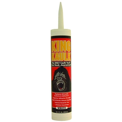 King Kaulk Multi-Purpose Sealants, 9.8 oz Cartridge, White