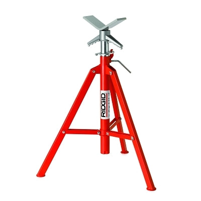 Soporte de tubo con cabezal en V, VF-99, alto, patas plegables, altura ajustable de 28 a 52 pulgadas