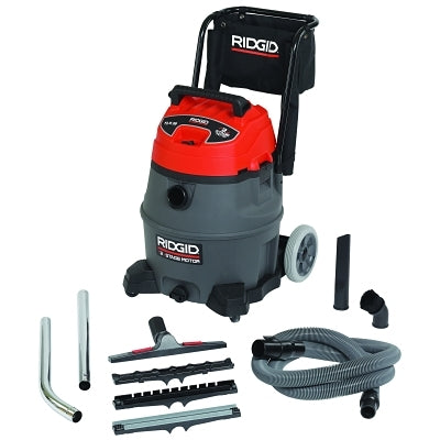 Aspiradoras húmedas/secas de 2 etapas, 14 gal, 6,5 hp, con manguera/(6) accesorios/difusor/filtro