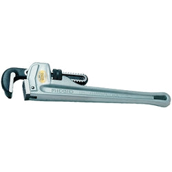 Aluminum straight pipe wrench, 24-inch total length, capacity for 3-inch pipes