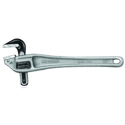 Offset pipe wrench, 18 inch, alloy steel jaw