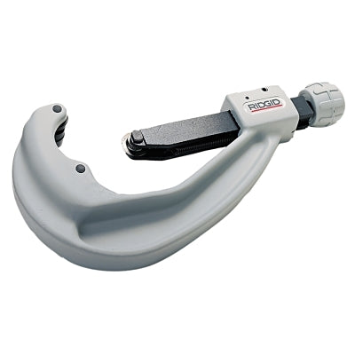 Enclosed feed pipe cutter, model 205, cutting capacity 1/4 in. to 2-3/8 in., includes folding reamer/spare cutting wheel