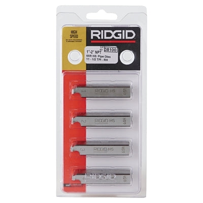 High-speed, manual return-on pipe threading dies, 1 in. to 2 in., 11-1/2 NPT, for ratchet threading machines models 65R-C/65R-TC
