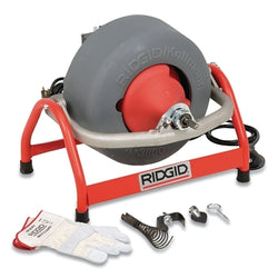 K-3800 Drum Drain Cleaners, 3/8 in Drum Capacity, 240 RPM, 3/4 in to 4 in Pipe Diameter, with C-31