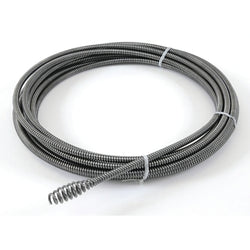 Cable limpiador de desagües para fregadero/sección, 3/8 pulg. x 35 pies con acoplamiento macho, C-6IC