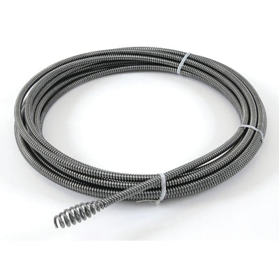 Drain cleaner cable for sinks and sections, 1-1/4 in x 15 ft, extra heavy-duty winding, C-12
