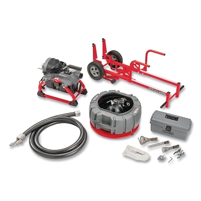 Limpiador de desagües seccional K-5208, 700 RPM, diámetro de tubería de 2 a 8 pulgadas, tamaño de cable de 7/8 y 1-1/4 pulgadas, 4 cables C-11