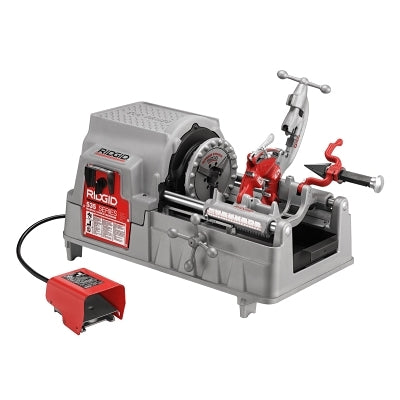 Roscadora modelo 535, NPT, capacidad para tuberías de 1/8 pulg. a 2 pulg., 115 V CA, 15 A, 36 RPM, solo máquina