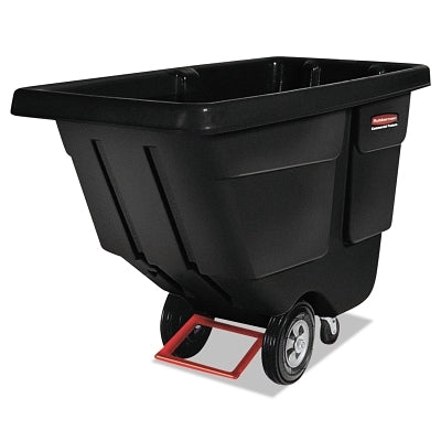 Camión volquete rotomoldeado, capacidad de 1 yd³, capacidad de carga de 850 lb, color negro