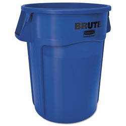 Contenedor redondo BRUTE® sin tapa, 55 gal, plástico resistente, gris