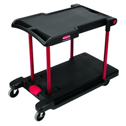 Carritos utilitarios convertibles, 250 lb; 400 lb, 42 1/2 x 23 4/5 x 34 2/5 h, color negro