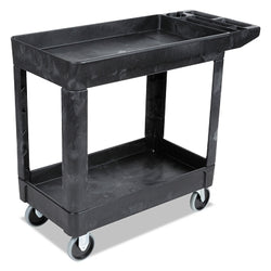 Carro utilitario de alta resistencia, capacidad de carga de 300 lb, 24" de ancho x 40" de profundidad x 31-1/4" de alto, negro