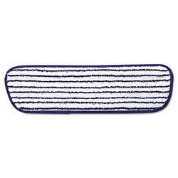 Almohadilla de acabado de microfibra, 18 x 5 1/2, azul/blanco