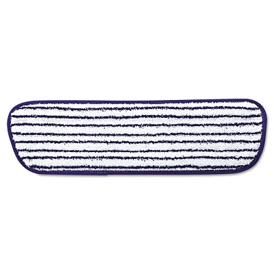 Almohadilla de acabado de microfibra, 18 x 5 1/2, azul/blanco